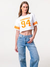 University of Tennessee - Cropped Jersey Tee - White