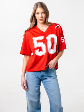 University of Utah - Boyfriend Jersey - Red