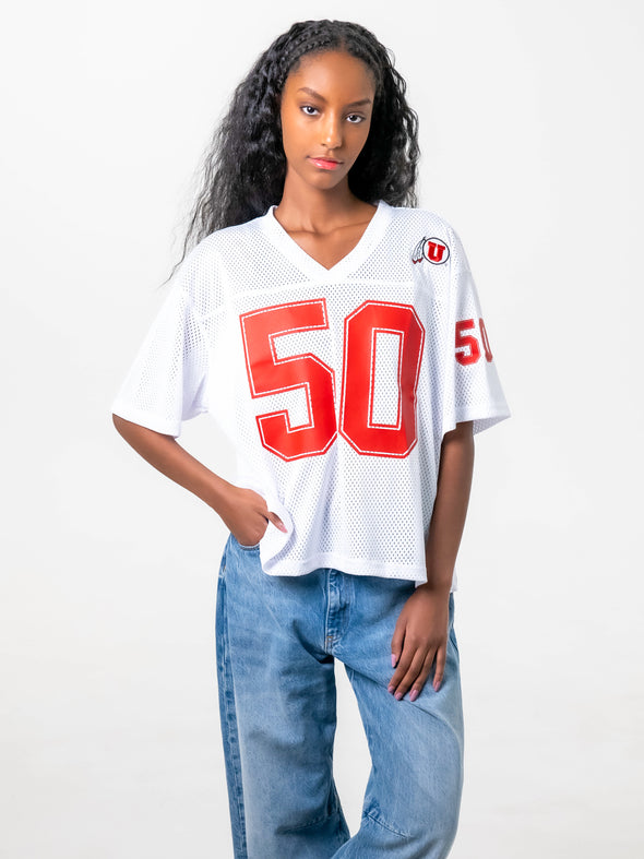 University of Utah - Boyfriend Jersey - White
