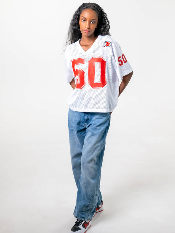 University of Utah - Boyfriend Jersey - White