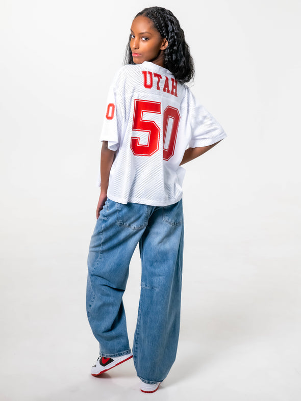 University of Utah - Boyfriend Jersey - White