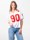 University of Nebraska - Boyfriend Jersey - White