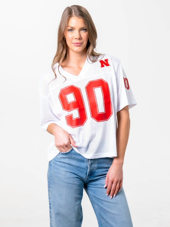University of Nebraska - Boyfriend Jersey - White