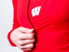 University of Wisconsin - Campus Rec Cropped Zip-Up Jacket - Red
