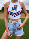 University of Kansas - Cheer Tank Top - White