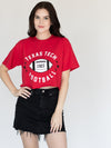 Texas Tech - Football Star Cropped T-Shirt - Red