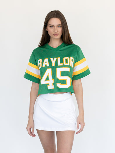 mesh cropped football jersey