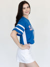 SMU - Mesh Fashion Football Jersey - Blue