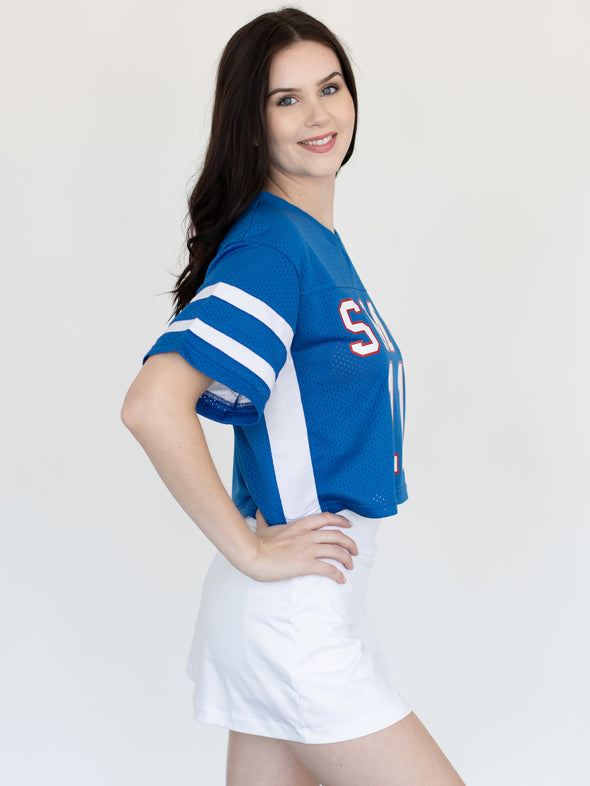 SMU - Mesh Fashion Football Jersey - Blue