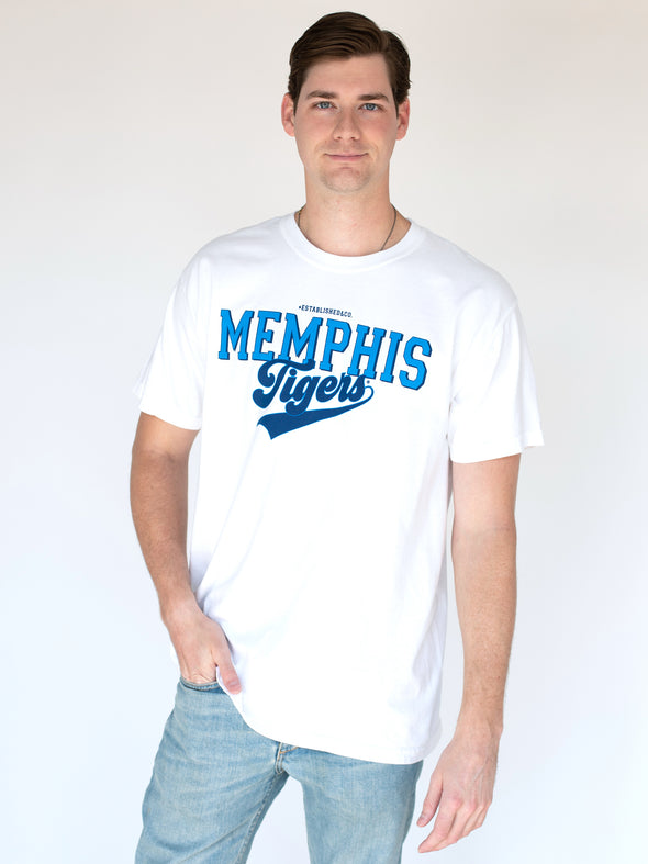 University of Memphis - Retro T-shirt - White
