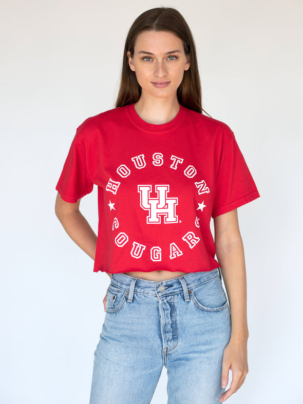 University of Houston - MVP Cropped T-Shirt - Red