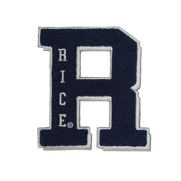 Rice University - Vintage Jumbo R Chenille Patch