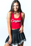 University of Houston - Cropped Tank Top - Red