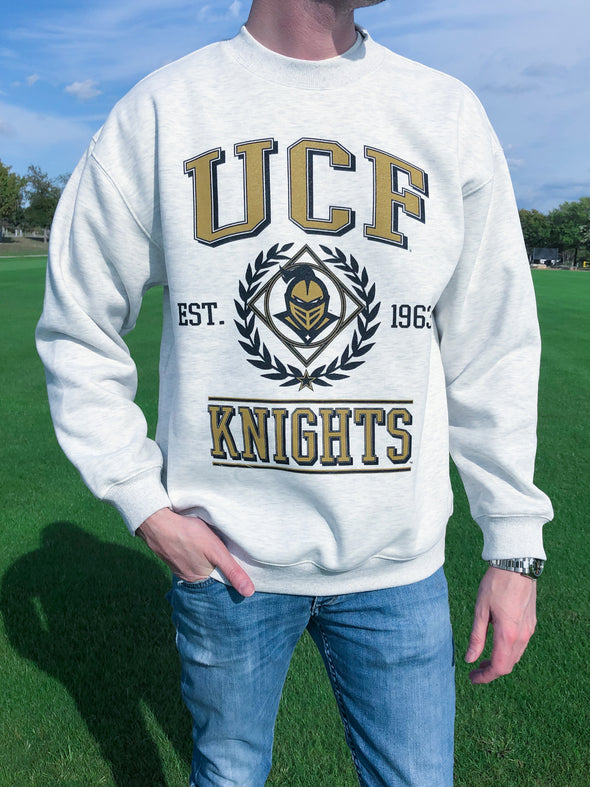UCF - Vintage Crewneck Sweatshirt - Ash Grey