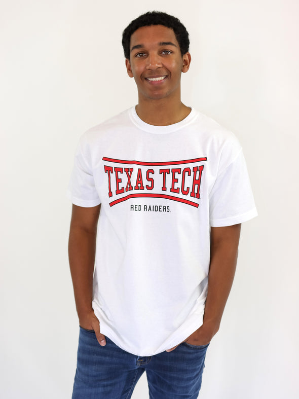 Texas Tech - Retro Bend T-Shirt - White