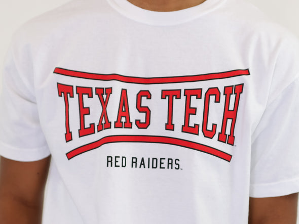 Texas Tech - Retro Bend T-Shirt - White