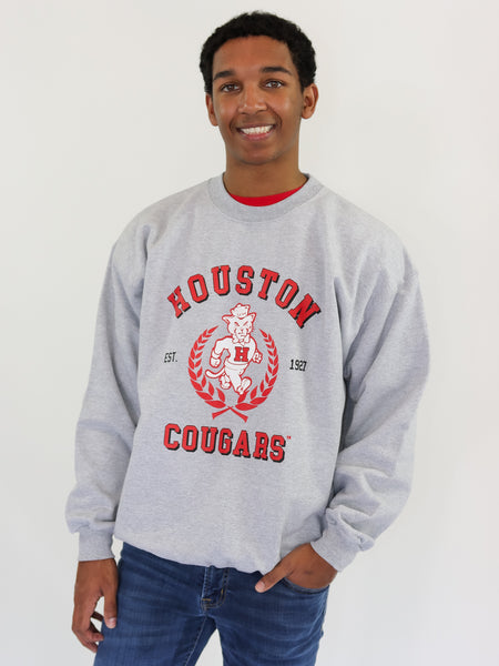 University of Houston - Vintage Shasta Crewneck Sweatshirt - Grey