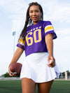 LSU - Mesh Fashion Football Jersey - Purple