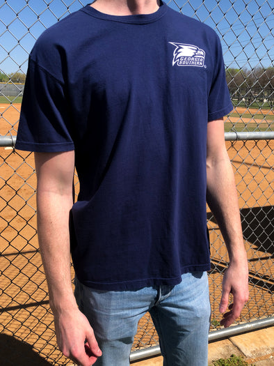 Georgia Southern University - The University Embroidered Tee - Navy