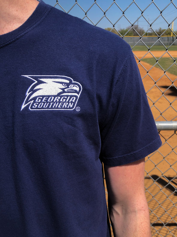Georgia Southern University - The University Embroidered Tee - Navy