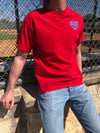 SMU - The University Embroidered Tee - SMU - Red