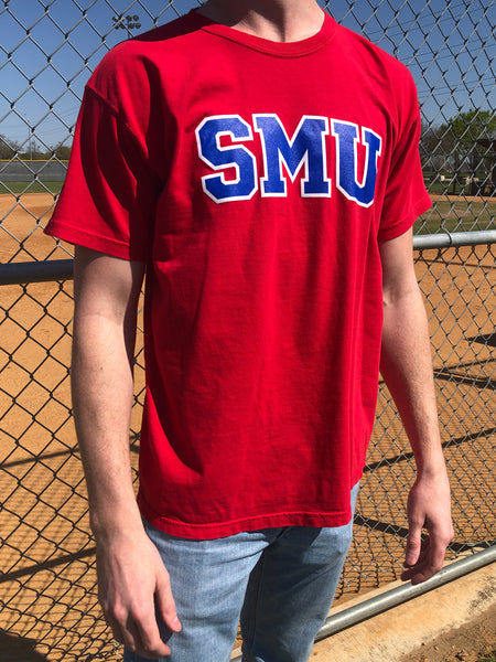 SMU - Classic Logo Tee - Red