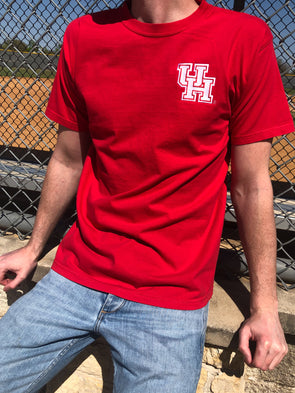 University of Houston - The University Embroidered Tee - Red