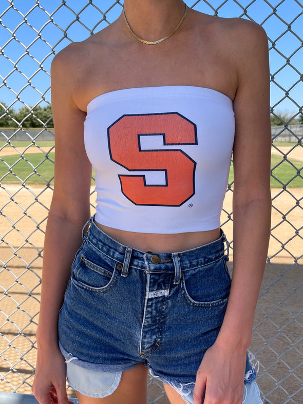 Syracuse University - The Stadium Tube Top - White