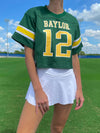 Baylor University - Blake Shapen #12 NIL Cropped Football Jersey - Green