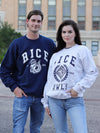 Rice University - Sailor Owl Crewneck Sweatshirt - Navy