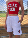 Texas Tech - The Campus Rec Sweat Short - Ash Grey