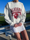 University of Alabama - Vintage Crewneck Sweatshirt - Ash Grey