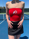 University of Utah - The Embroidered Stadium Tube Top - Red