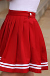 Gameday Pleated Skirt - Red