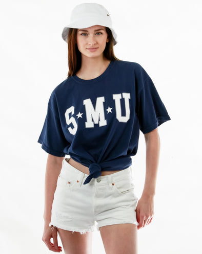 SMU - College Block T-Shirt - Navy