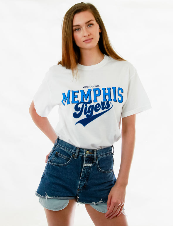 University of Memphis - Retro T-shirt - White