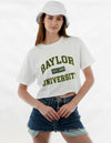 Baylor University - Comfort Colors Short Sleeve Cropped T-Shirt - White