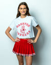 University of Houston - Vintage Shasta Cropped T-Shirt - Heather Gray