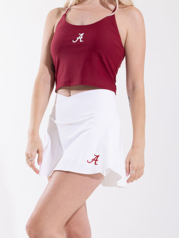 University of Alabama - The Campus Rec Active Skirt - White