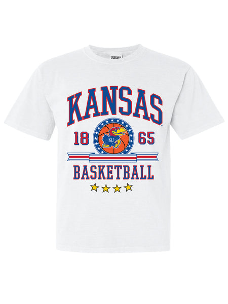 Kansas University - Limited Edition Vintage Championship Basketball T-Shirt - White