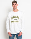 Baylor University - Comfort Colors Long Sleeve T-Shirt - White with Green