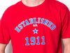 SMU - Comfort Colors Established 1911 Short Sleeve Cropped T-Shirt - Red