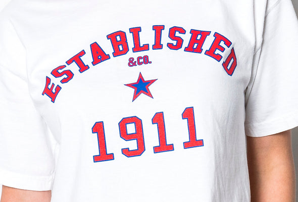 SMU - Established 1911 T-Shirt - White