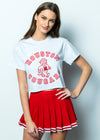 University of Houston - Vintage Shasta Cropped T-Shirt - Heather Gray