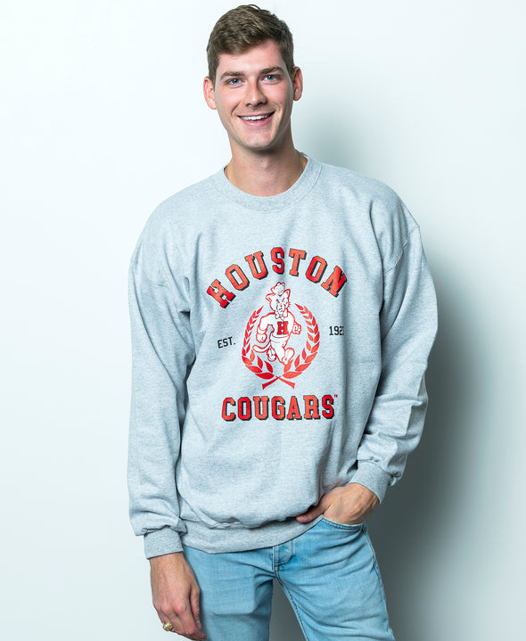 University of Houston - Vintage Shasta Crewneck Sweatshirt - Grey