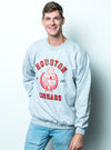 University of Houston - Vintage Shasta Crewneck Sweatshirt - Grey