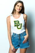 Baylor University - Ribbed Tank Top - White
