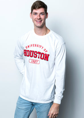 University of Houston - 1927 Long Sleeve T-Shirt - White