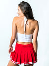 University of Houston - Cropped Halter Top - White