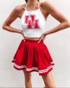 Gameday Pleated Skirt - Red
